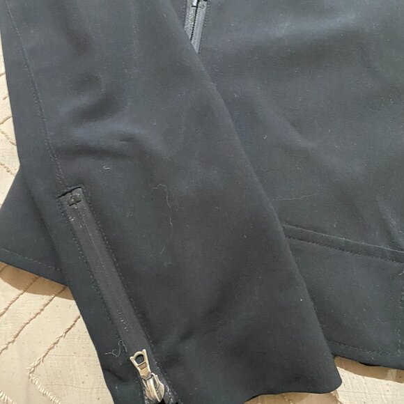 Tahari 100% Leather Jacket Black Size Small with Zipper Sleeves - Picture 2 of 6